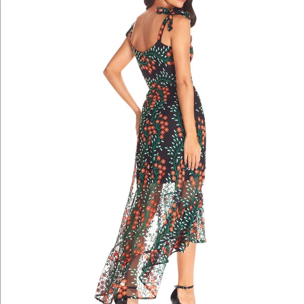 dress the population wren dress black multi